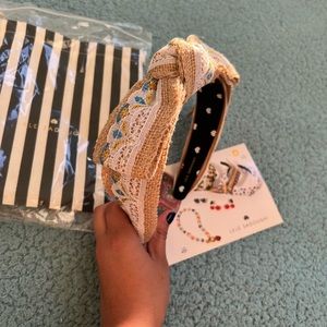 Lele Sadoughi Lace Shirley ribbon headband